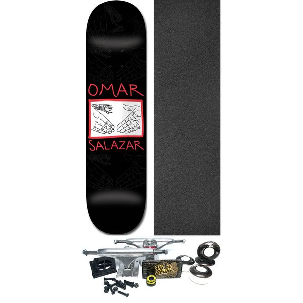 Doomsayers Club Omar Salazar Snake Shake 3D Skateboard Deck - 8.38" x 32" - Complete Skateboard Bundle